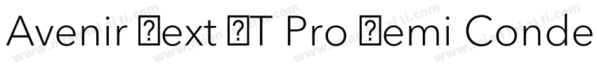 Avenir Next LT Pro Demi Condensed字体转换